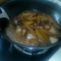 白萝卜烧肉的做法图解5