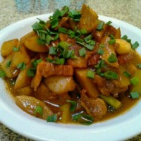 白萝卜烧肉的做法图解6