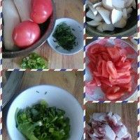 下饭菜茄汁杏鲍菇加肉版