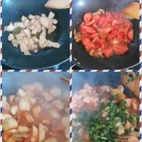 下饭菜茄汁杏鲍菇加肉版