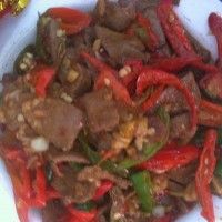 辣椒炒猪肝