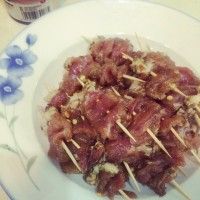 下酒菜之香辣牙签肉