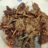 下酒菜之香辣牙签肉