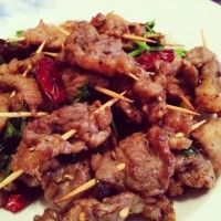 下酒菜之香辣牙签肉