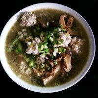 酸菜香菇肉丸汤