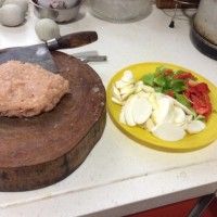 茭白青红椒烩鸡排