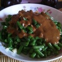 青芥辣麻酱拌豇豆