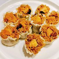 做正宗好吃停不了嘴 蟹黄咸蛋黄肉松烧卖的图片步骤7