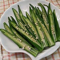 做正宗快手易学的白灼秋葵的图片步骤3