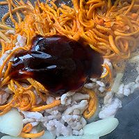 做正宗虫草花炒肉的图片步骤6