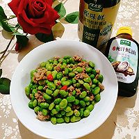 做正宗肉末炒毛豆的图片步骤6