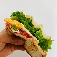 做正宗煎蛋三明治的图片步骤11