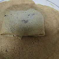 做正宗全麦煎饼卷蔬菜培根紫薯班戟的图片步骤13
