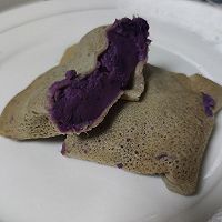 做正宗全麦煎饼卷蔬菜培根紫薯班戟的图片步骤14