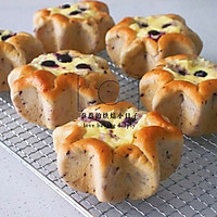 做正宗蓝莓乳酪面包的图片步骤14