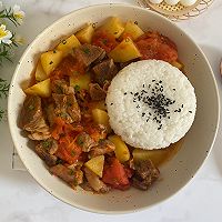 做正宗番茄土豆牛腩盖饭的图片步骤11