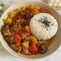 做正宗番茄土豆牛腩盖饭的图片步骤13