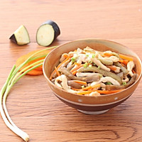 做正宗茄子炒鸡丝的图片步骤7