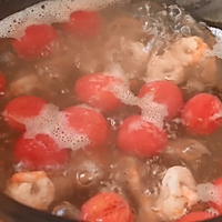做正宗桂花话梅番茄加拿大北极虾的图片步骤5