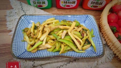 豆瓣酱炒茄条
