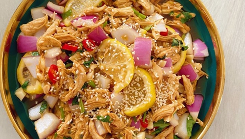 好吃不腻的酸辣手撕鸡胸肉