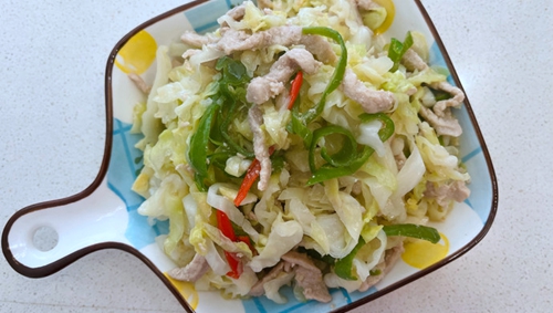 减脂版-莲白肉丝