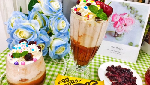 蔓越莓可可奶茶