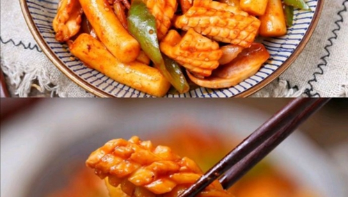 辣炒鱿鱼年糕