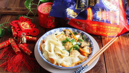 #福临门 幸福临门#鲍鱼鸡腿刀削面