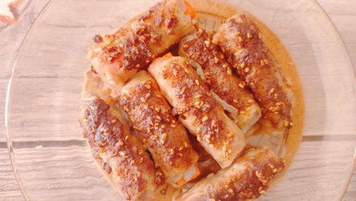 烤肥羊胡萝卜卷