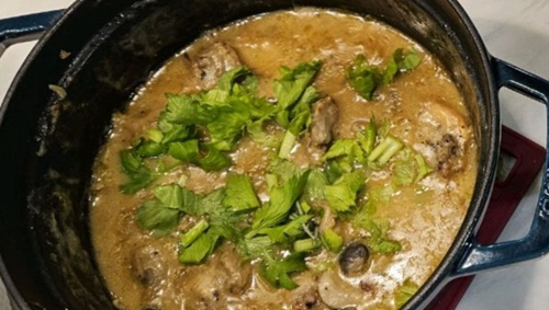 法式奶油菌菇烩鸡块(双人份)