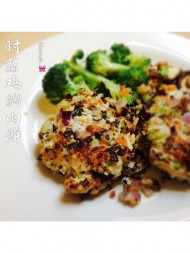 无油时蔬鸡胸肉饼