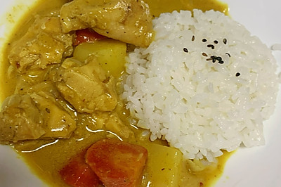 咖喱鸡腿饭