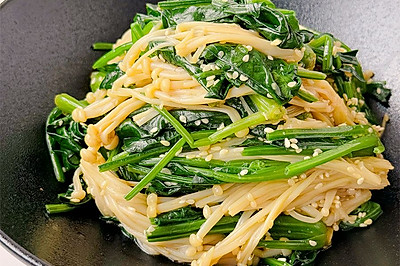 芝麻菠菜金针菇