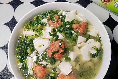 雪菜豆腐鱼丸汤